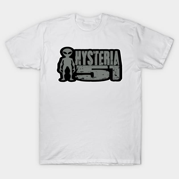 Hysteria 51 Logo Dark T-Shirt by Hysteria 51's Retro - RoundUp